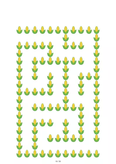 「とうもろこし迷路（LV3)」とうもろこし迷路（LV3)