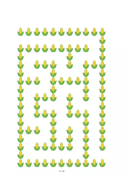 「とうもろこし迷路（LV3)」とうもろこし迷路（LV3)