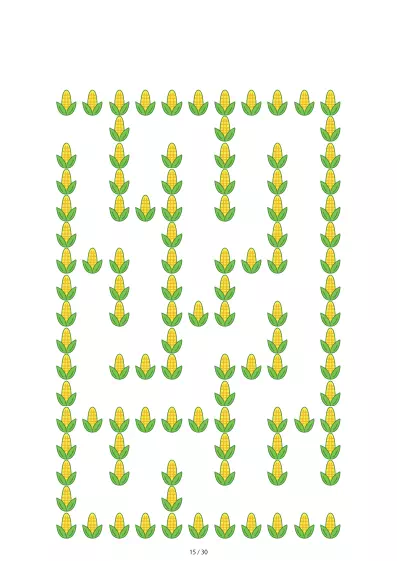 「とうもろこし迷路（LV3)」とうもろこし迷路（LV3)