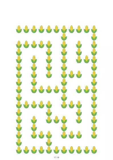 「とうもろこし迷路（LV3)」とうもろこし迷路（LV3)