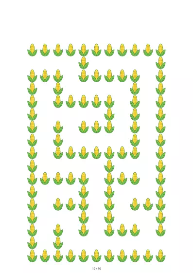 「とうもろこし迷路（LV3)」とうもろこし迷路（LV3)