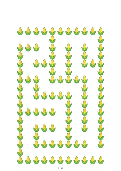 「とうもろこし迷路（LV3)」とうもろこし迷路（LV3)