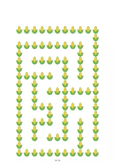 「とうもろこし迷路（LV3)」とうもろこし迷路（LV3)