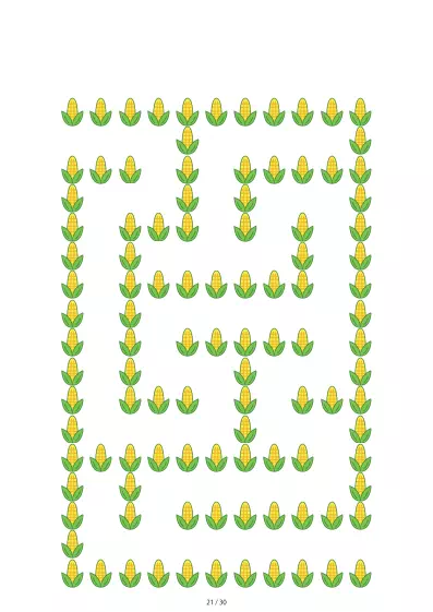 「とうもろこし迷路（LV3)」とうもろこし迷路（LV3)