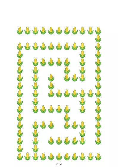 「とうもろこし迷路（LV3)」とうもろこし迷路（LV3)