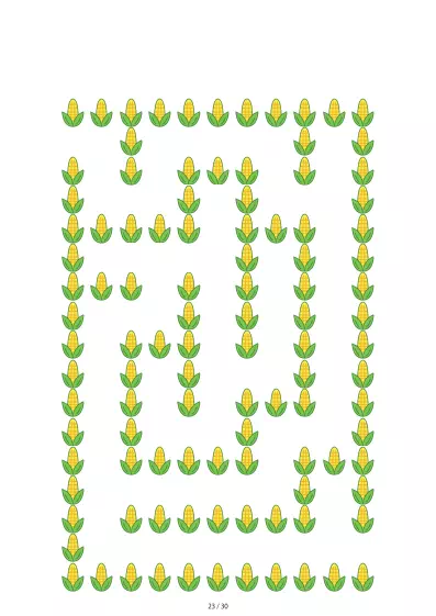 「とうもろこし迷路（LV3)」とうもろこし迷路（LV3)