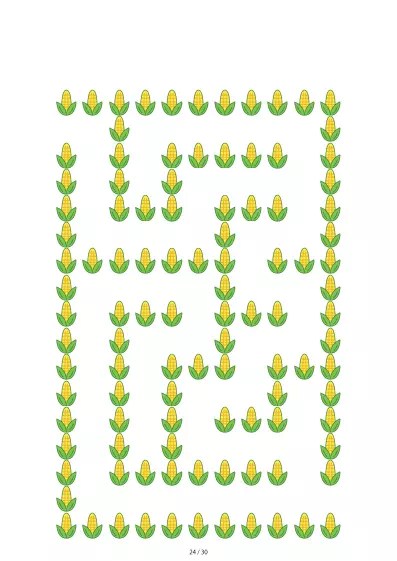 「とうもろこし迷路（LV3)」とうもろこし迷路（LV3)