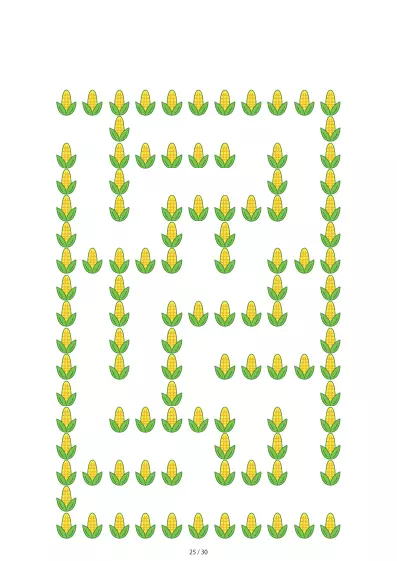 「とうもろこし迷路（LV3)」とうもろこし迷路（LV3)