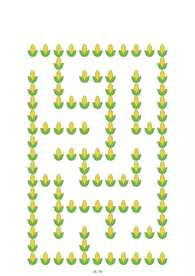 「とうもろこし迷路（LV3)」とうもろこし迷路（LV3)