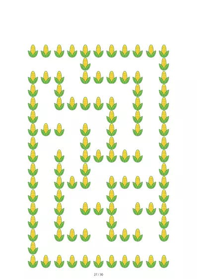 「とうもろこし迷路（LV3)」とうもろこし迷路（LV3)