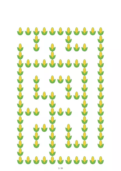 「とうもろこし迷路（LV3)」とうもろこし迷路（LV3)