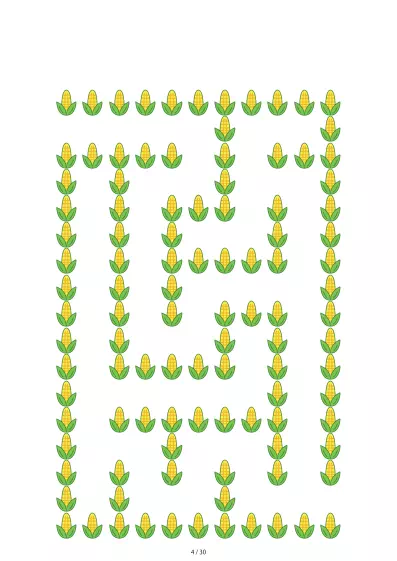 「とうもろこし迷路（LV3)」とうもろこし迷路（LV3)