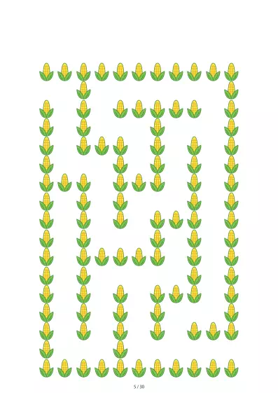 「とうもろこし迷路（LV3)」とうもろこし迷路（LV3)