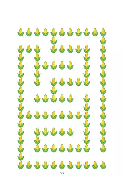 「とうもろこし迷路（LV3)」とうもろこし迷路（LV3)