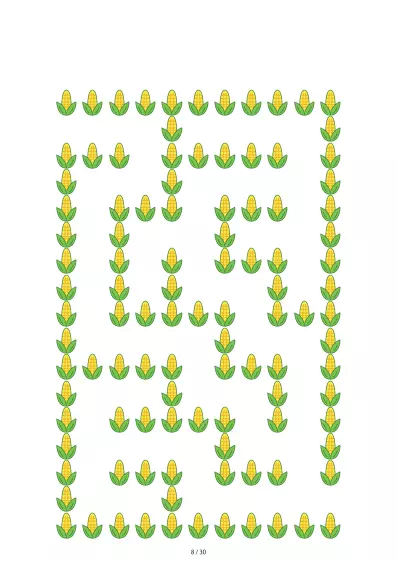 「とうもろこし迷路（LV3)」とうもろこし迷路（LV3)