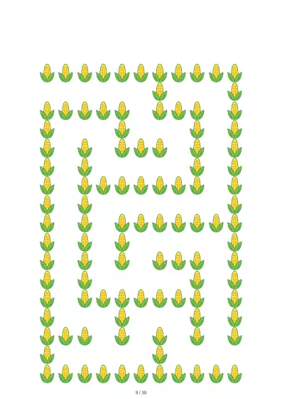 「とうもろこし迷路（LV3)」とうもろこし迷路（LV3)